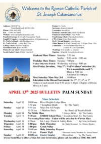 Sunday April 13, 2025