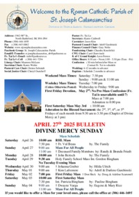 Sunday April 27, 2025