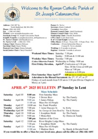 Sunday April 6, 2025