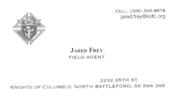Jared Frey Knights Of Columbus Field Agent